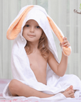 Bamboo Viscose Amber Bunny Hooded Towel & 2 Towel Combo