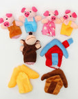 Three Little Pigs Finger Puppets (8 pieces)