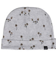100% Organic Cotton Hat And Bib Set (Small Flowers)