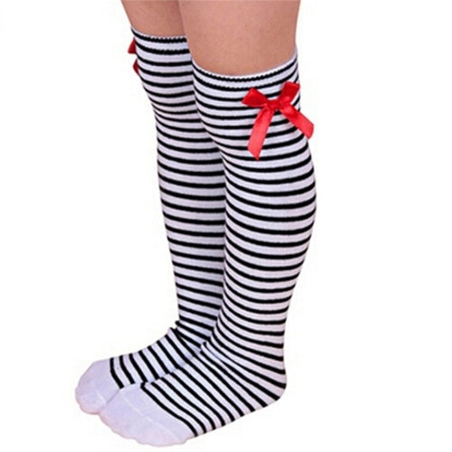 High Barrel Cotton Socks with Bows