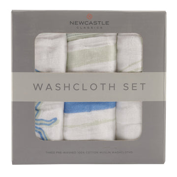 100% Cotton Muslin Washcloth Set (3PK)