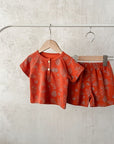 Multi-Style Waffle Fabric Shirt/Short Combo